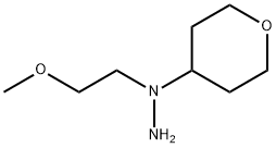 Hydrazine, 1-(2-methoxyethyl)-1-(tetrahydro-2H-pyran-4-yl)- Structural