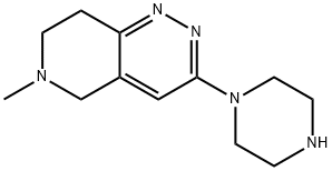 Pyrido[4,3-c]pyridazine, 5,6,7,8-tetrahydro-6-methyl-3-(1-piperazinyl)- Structural