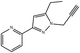 Pyridine, 2-[5-ethyl-1-(2-propyn-1-yl)-1H-pyrazol-3-yl]- Structural