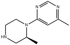 Pyrimidine, 4-methyl-6-[(2S)-2-methyl-1-piperazinyl]-