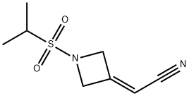 Acetonitrile, 2-[1-[(1-methylethyl)sulfonyl]-3-azetidinylidene]- Structural