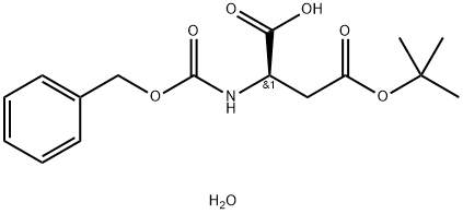 Z-D-Asp(OtBu)-OH, H2O Structural