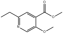 Methyl 2-ethyl-5-methoxyisonicotinate Structural