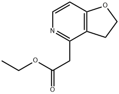 Furo[3,2-c]pyridine-4-acetic acid, 2,3-dihydro-, ethyl ester Structural