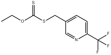 O-Ethyl S-((6-(trifluoromethyl)pyridin-3-yl)methyl) carbonodithioate Structural