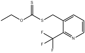 O-Ethyl S-((2-(trifluoromethyl)pyridin-3-yl)methyl) carbonodithioate Structural
