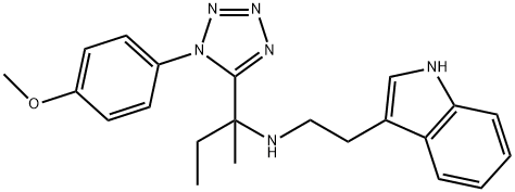 N-[1-[1-(4-Methoxyphenyl)-1H-tetrazol-5-yl]-1-methylpropyl]-1H-indole-3-ethanamine Structural