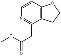 Furo[3,2-c]pyridine-4-acetic acid, 2,3-dihydro-, methyl Structural