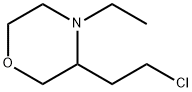 Morpholine, 3-(2-chloroethyl)-4-ethyl- Structural