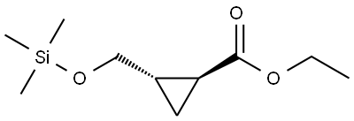 rel-Ethyl (1R,2R)-2-(((trimethylsilyl)oxy)methyl)cyclopropane-1-carboxylate Structural