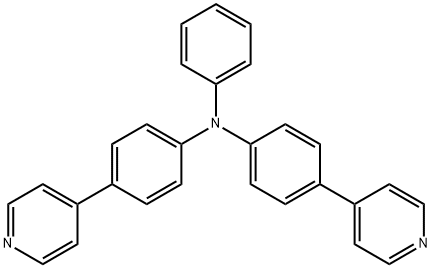 Benzenamine, N-phenyl-4-(4-pyridinyl)-N-[4-(4-pyridinyl)phenyl]- Structural