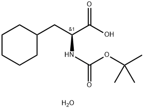 Boc-Cha-OH·xH2O Structural