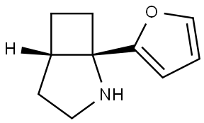 rac-(1R,5R)-1-(furan-2-yl)-2-azabicyclo[3.2.0]heptane, cis Structural