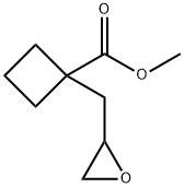 Cyclobutanecarboxylic acid, 1-(2-oxiranylmethyl)-, methyl ester Structural