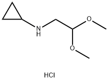 N-(2,2-dimethoxyethyl)cyclopropanamine hydrochloride Structural