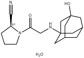 Vildagliptin dihydrate Structural