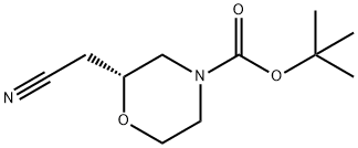 R-4-Boc-2-(cyanomethyl)morpholine Structural
