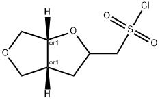 rac-[(3aR,6aR)-hexahydrofuro[2,3-c]furan-2-yl]methanesulfonyl chloride Structural