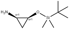 Cyclopropanamine, 2-[[(1,1-dimethylethyl)dimethylsilyl]oxy]-, (1R,2S)-rel- Structural