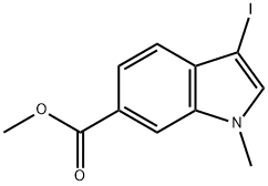 Methyl 3-iodo-1-methyl-1H-indole-6-carboxylate Structural