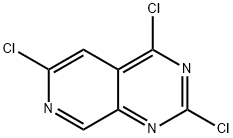 Pyrido[3,4-d]pyrimidine, 2,4,6-trichloro- Structural