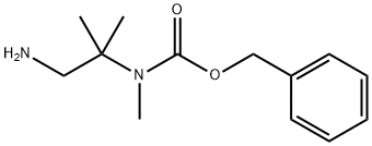benzyl (1-amino-2-methylpropan-2-yl)(methyl)carbamate Structural
