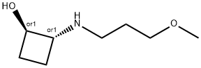 Cyclobutanol, 2-[(3-methoxypropyl)amino]-, (1R,2R)-rel- Structural