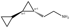 rac-2-[(1R,2R)-2-cyclopropylcyclopropyl]ethan-1-amine, trans Structural