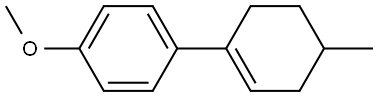 Benzene, 1-methoxy-4-(4-methyl-1-cyclohexen-1-yl)- Structural