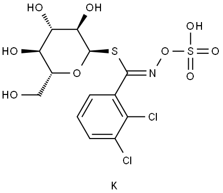 (2,3-Dichlorophenyl) α-Glucosinolate Potassium Salt Structural