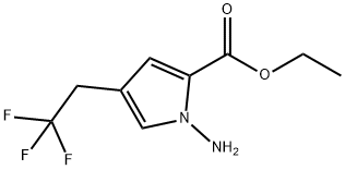 Ethyl 1-amino-4-(2,2,2-trifluoroethyl)-1H-pyrrole-2-carboxylate Structural