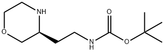 S-tert-butyl (2-(morpholin-3-yl)ethyl)carbamate Structural