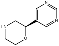Morpholine, 2-(5-pyrimidinyl)-, (2R)- Structural