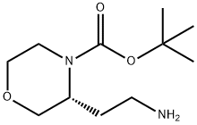 R-4-Boc-3-(2-aminoethyl)morpholine Structural