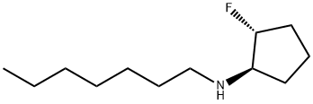 Cyclopentanamine, 2-fluoro-N-heptyl-, (1R,2R)- Structural