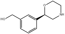 Benzenemethanol, 3-(2R)-2-morpholinyl Structural
