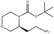 S-4-Boc-3-(2-aminoethyl)morpholine Structural