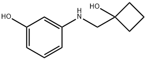 Phenol, 3-[[(1-hydroxycyclobutyl)methyl]amino]- Structural