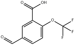 Benzoic acid, 5-formyl-2-(trifluoromethoxy)- Structural