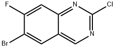 Quinazoline, 6-bromo-2-chloro-7-fluoro- Structural