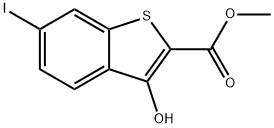 Benzo[b]thiophene-2-carboxylic acid, 3-hydroxy-6-iodo-, methyl ester Structural