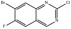 Quinazoline, 7-bromo-2-chloro-6-fluoro- Structural