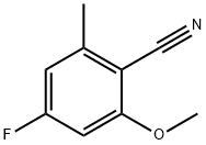 Benzonitrile, 4-fluoro-2-methoxy-6-methyl- Structural