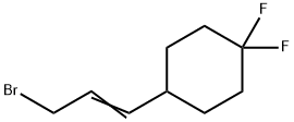 Cyclohexane, 4-(3-bromo-1-propen-1-yl)-1,1-difluoro- Structural