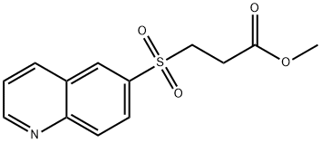 Propanoic acid, 3-(6-quinolinylsulfonyl)-, methyl ester Structural
