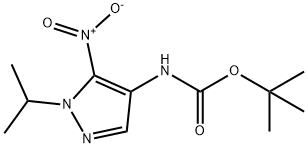 tert-butyl (1-isopropyl-5-nitro-1H-pyrazol-4-yl)carbamate Structural
