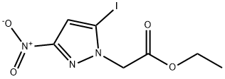 ethyl (5-iodo-3-nitro-1H-pyrazol-1-yl)acetate Structural