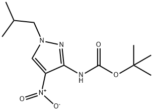 tert-butyl (1-isobutyl-4-nitro-1H-pyrazol-3-yl)carbamate Structural
