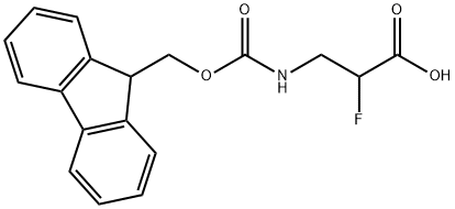 Fmoc-2-F-β-Ala-OH Structural