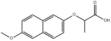 Propanoic acid, 2-[(6-methoxy-2-naphthalenyl)oxy]- Structural